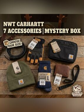 NWT Carhartt Accessories Mystery Box: Each Box gets 7 NWT Accessories!